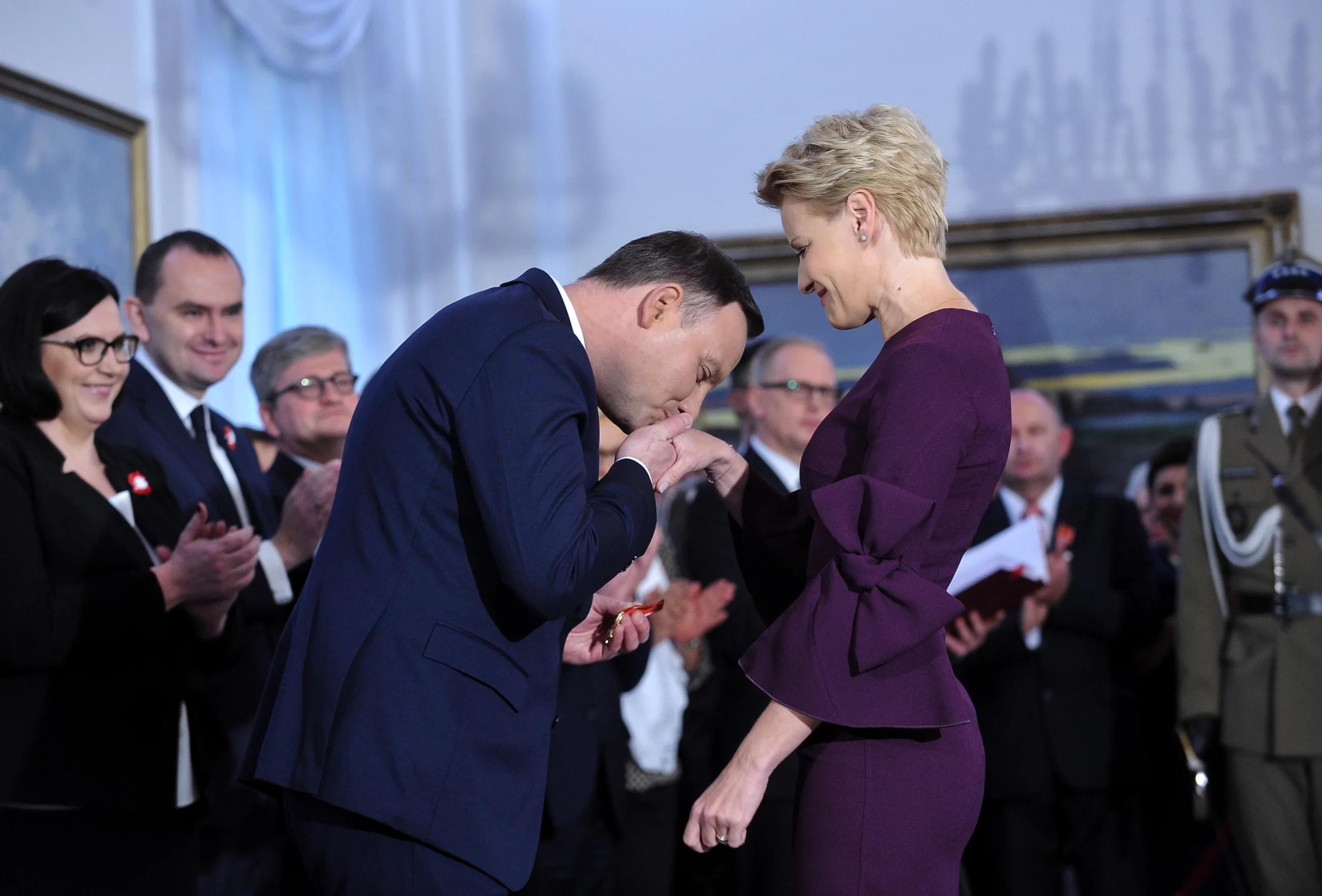 Prezydent Andrzej Duda i Małgorzata Kożuchowska
