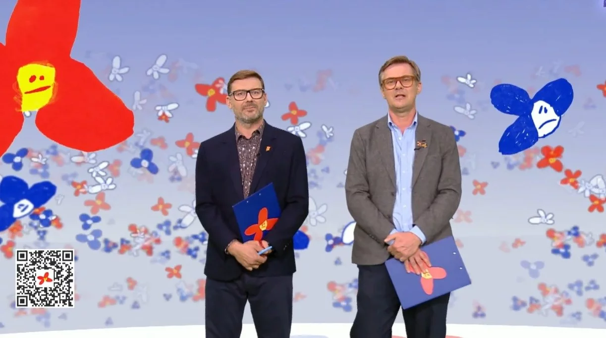 Kadr z programu "Kwiatki polskie" w TVP Info