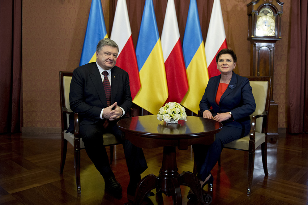 Petro Poroszenko i Beata Szydło spotkali się w Warszawie