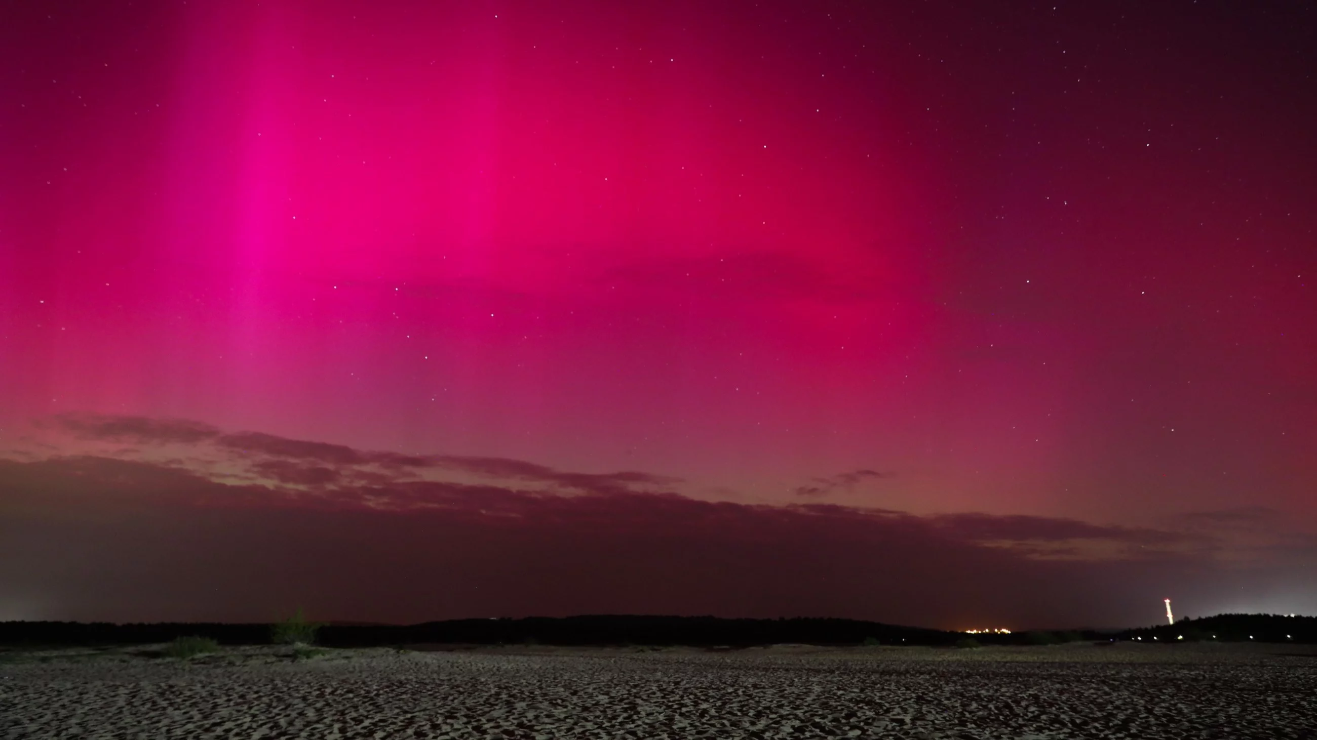Zorza nad Pustynią Błędowską