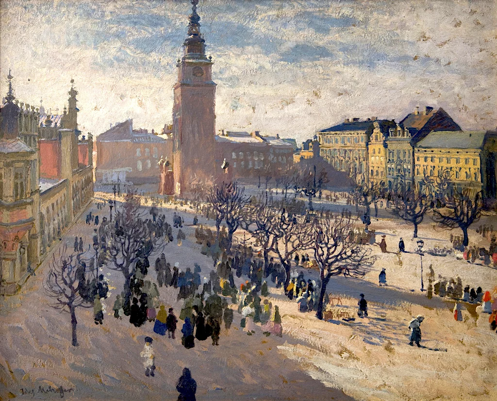 Józef Mehoffer „Rynek krakowski”