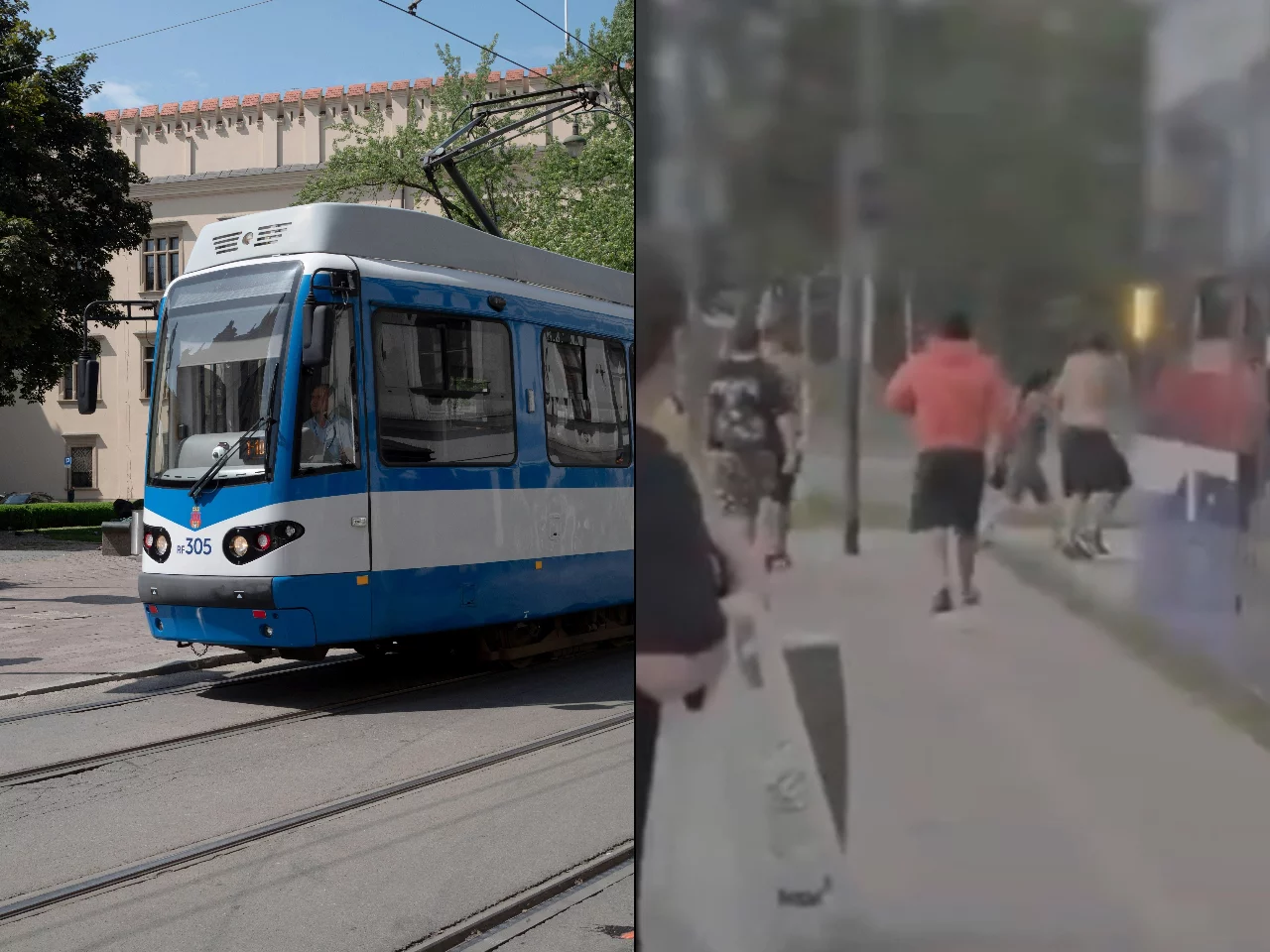 Imigranci nękali kobietę w tramwaju w Krakowie i pobili dwóch Polaków