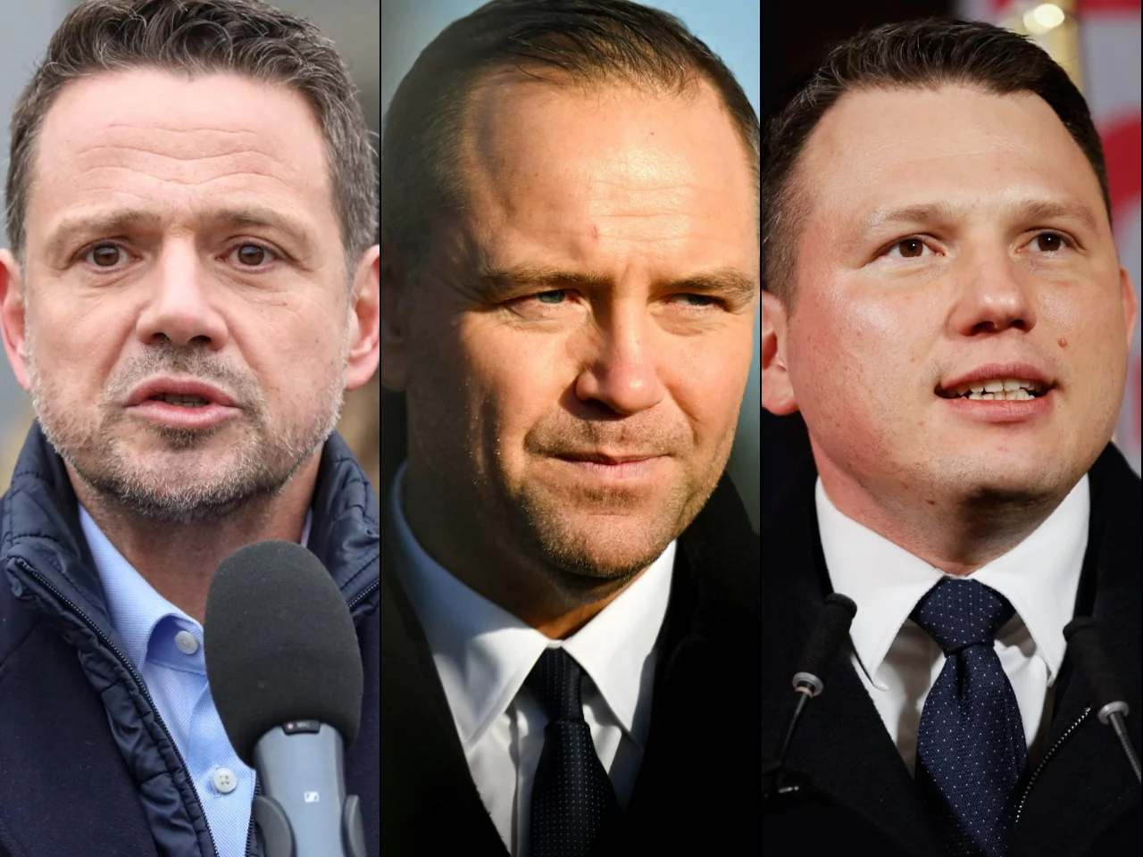 Rafał Trzaskowski, Karol Nawrocki i Sławomir Mentzen