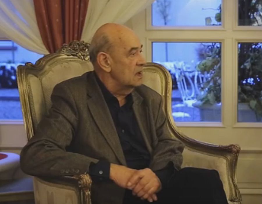 Antoni Krauze podczas wizyty w Wilnie