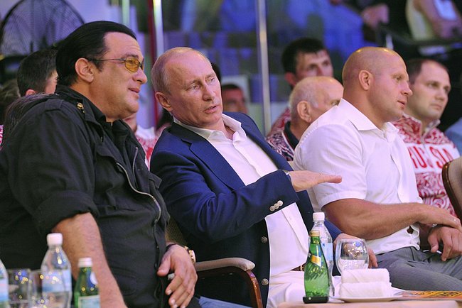 Steven Seagal i Władimir Putin