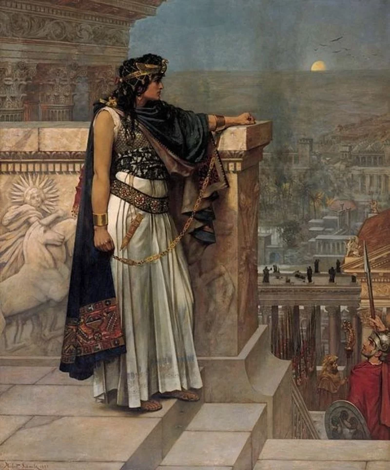 Królowa Palmyry, Zenobia. Mal. Herbert Gustave Schmalz