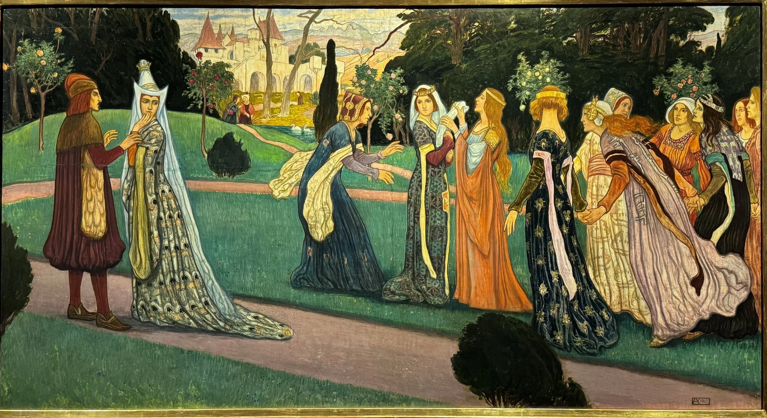 Na węgierskim dworze w XIV w. Druga postać od lewej to Klara Zach