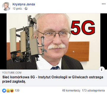 Krystyna Janda na Facebooku