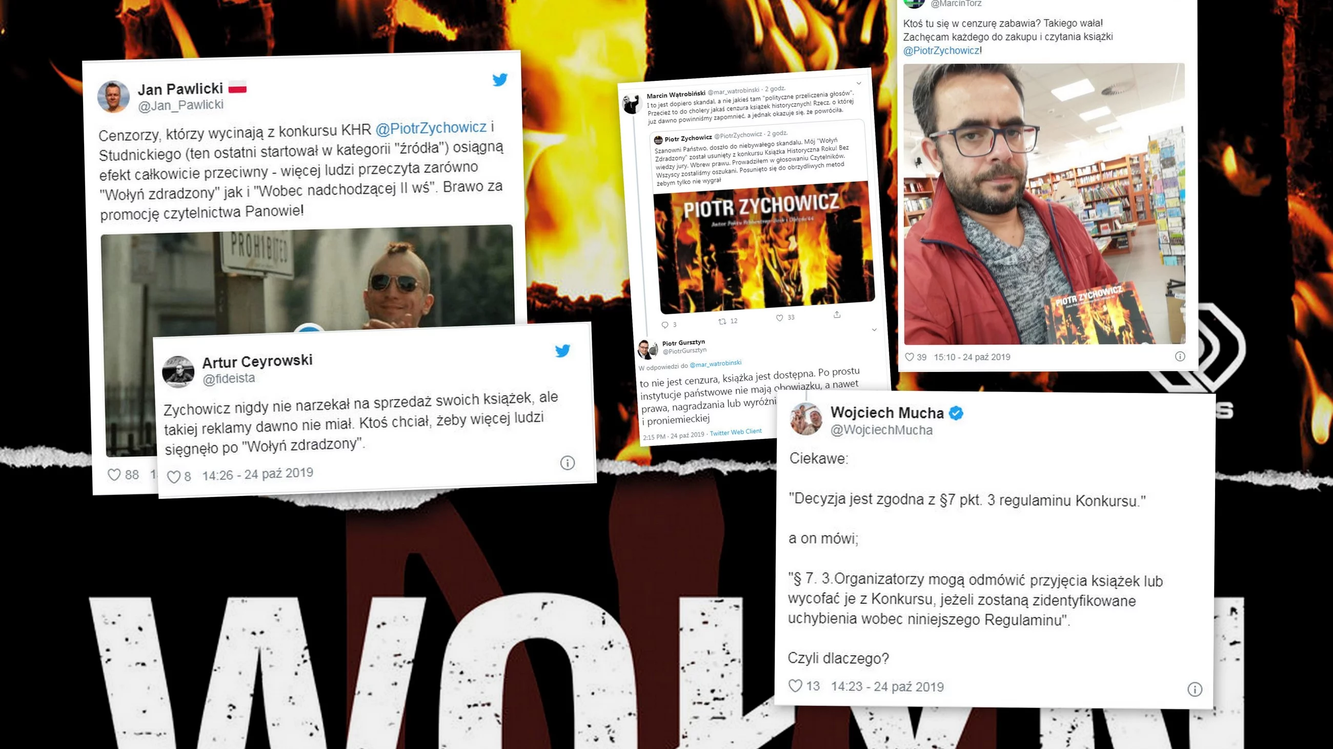 Książka Piotra Zychowicza "Wołyń Zdradzony" została usunięta z konkursu "Książka Historyczna Roku".