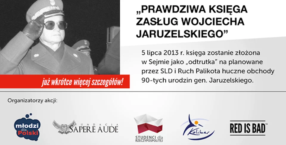 Księga „zasług” gen. Jaruzelskiego
