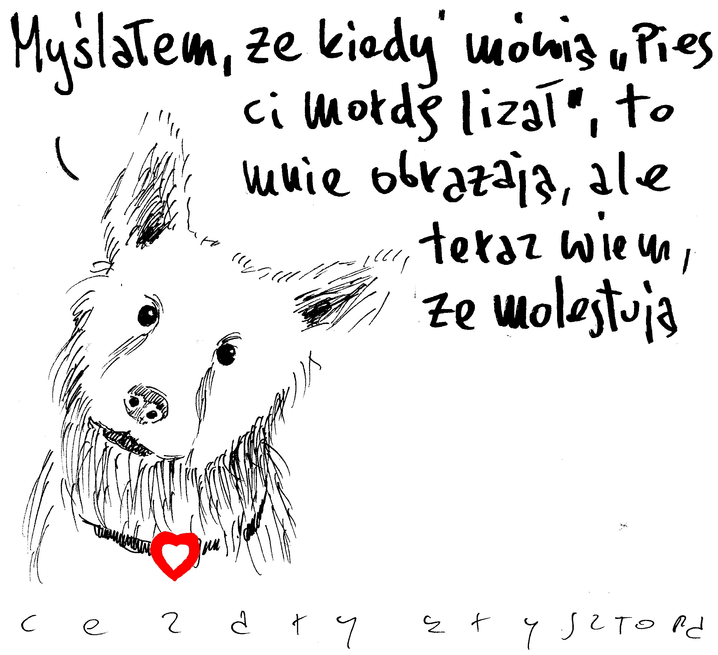 Rysunek Cezarego Krysztopy
