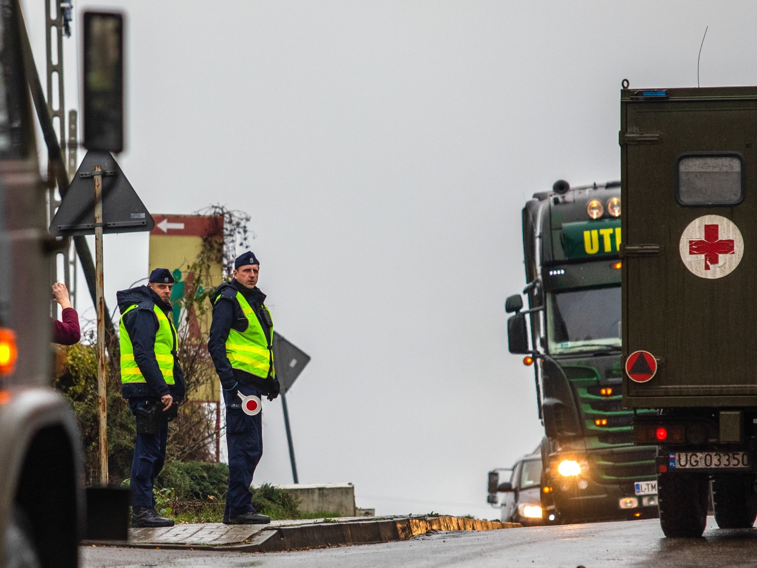 Służby na terenie miejscowości Przewodów