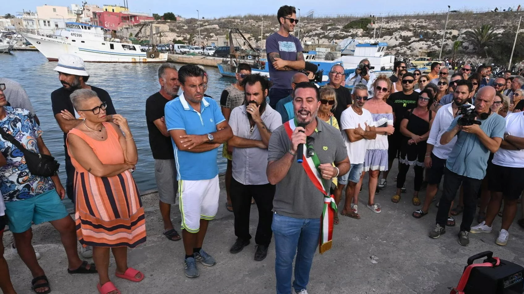 Lampedusa. Protest mieszkańców wobec napływu nielegalnych migrantów