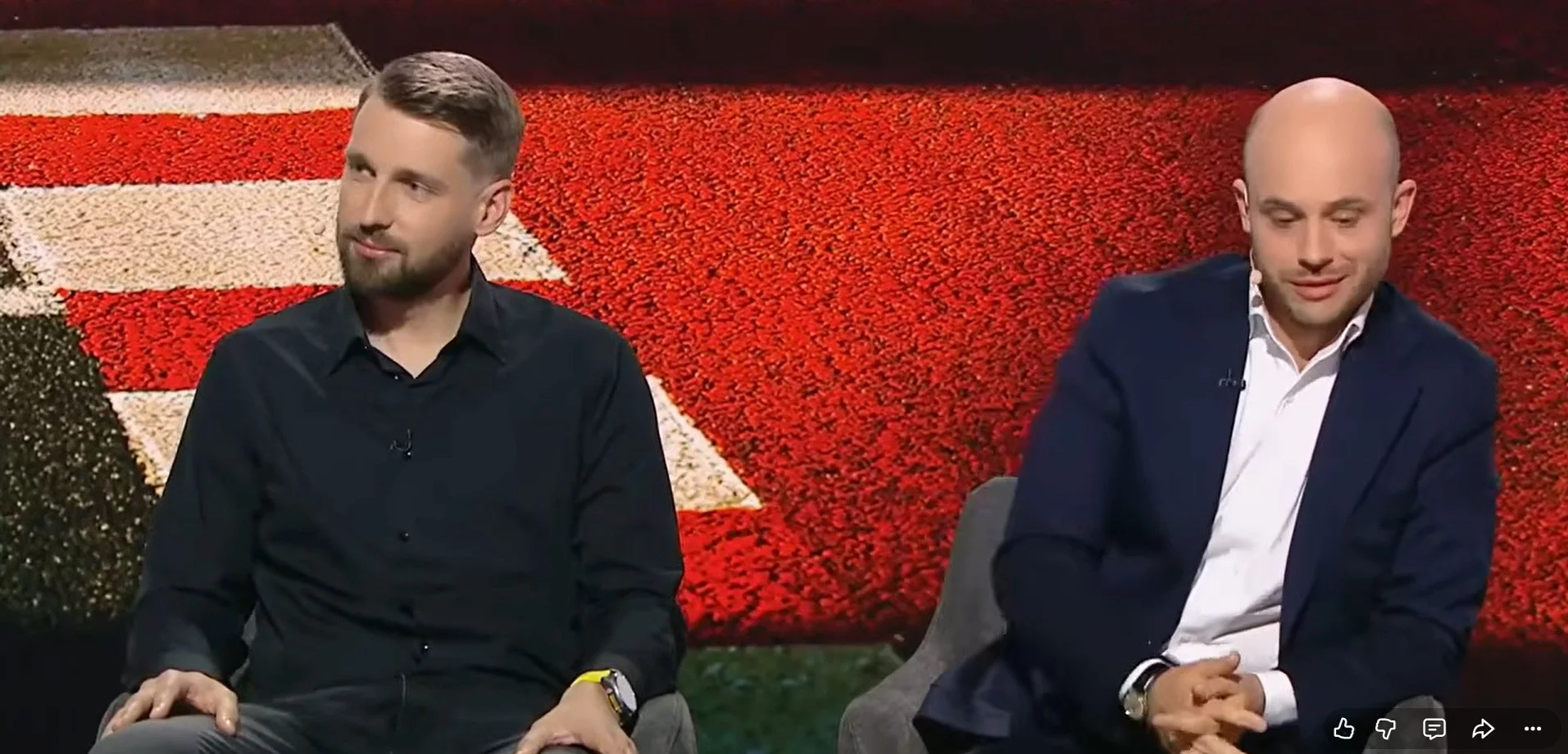Twórca kanału "Konfitura" Maksym Szewczuk oraz aktywista Jan Śpiewak. Kadr z programu "Państwo w państwie"