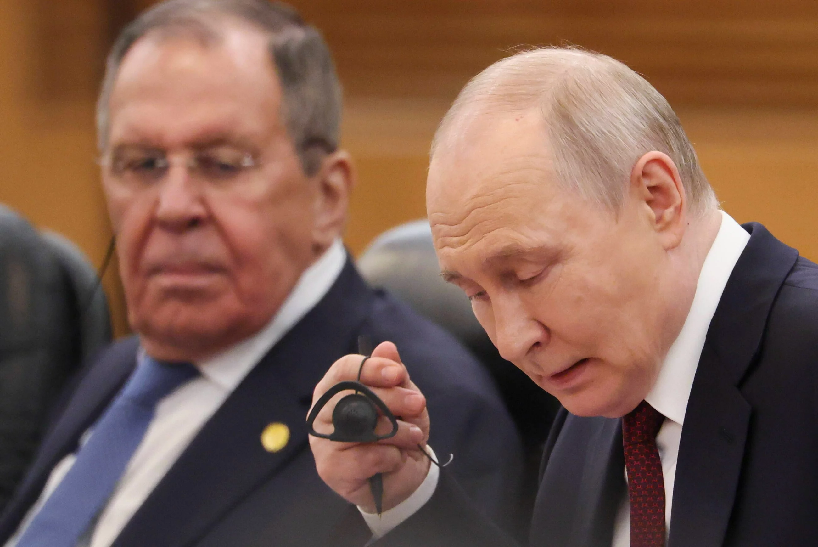Siergiej Ławrow i Władimir Putin