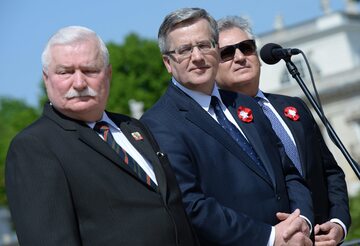Lech Wałęsa, Bronisław Komorowski i Aleksander Kwaśniewski