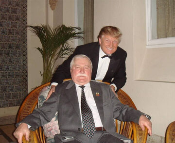 Lech Wałęsa i Donald Trump