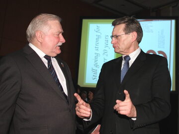 Lech Wałęsa i Leszek Balcerowicz