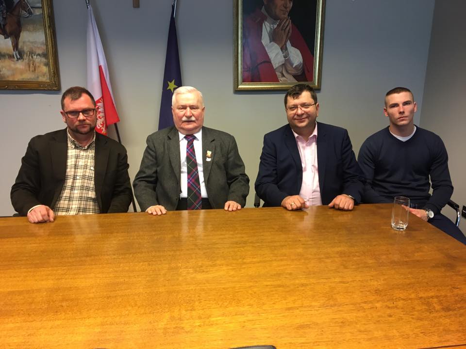 Lech Wałęsa i Zbigniew Stonoga