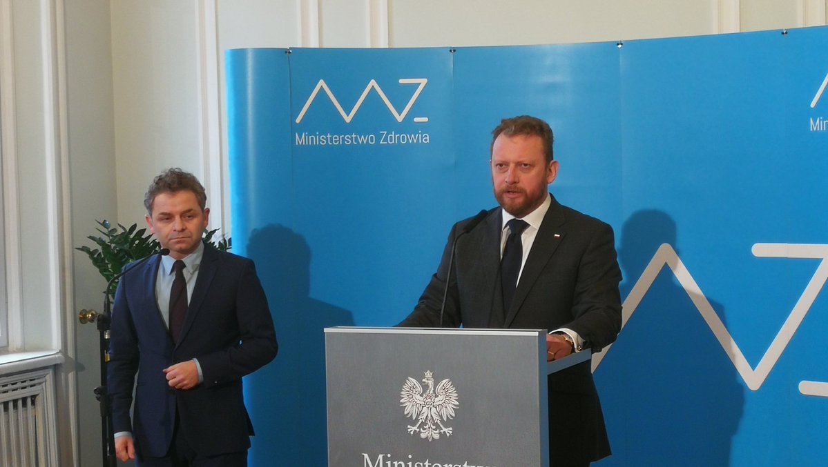 Konferencja ministra zdrowia Łukasza Szumowskiego
