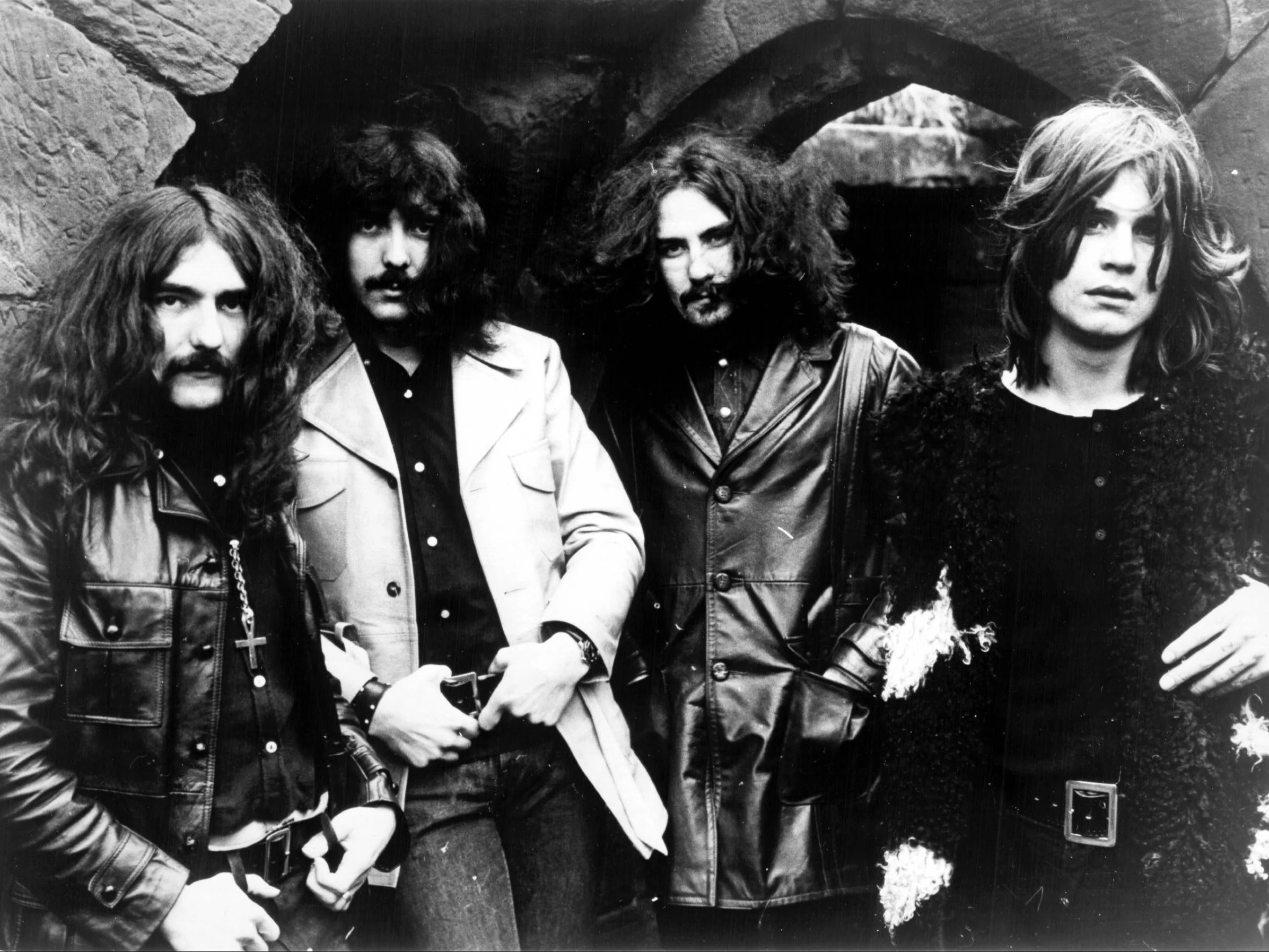 Black Sabbath 1970 r. Od lewej: Geezer Butler, Tony Iommi, Bill Ward, Ozzy Osbourne