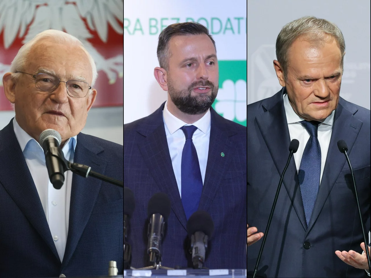Leszek Miller, Władysław Kosiniak-Kamysz i Donald Tusk