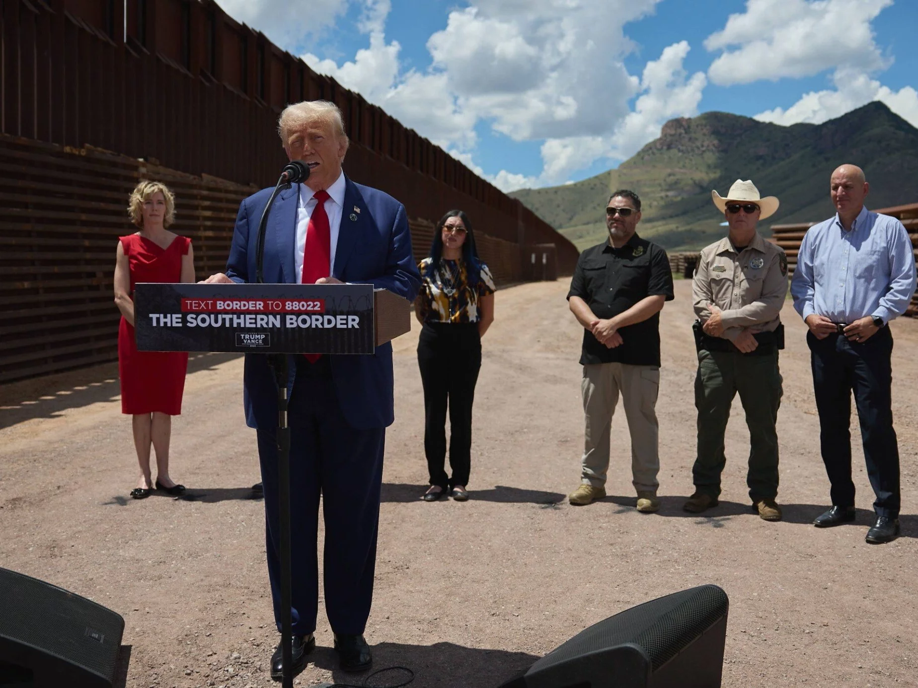 Donald Trump. Konferencja w Cochise w Arizonie