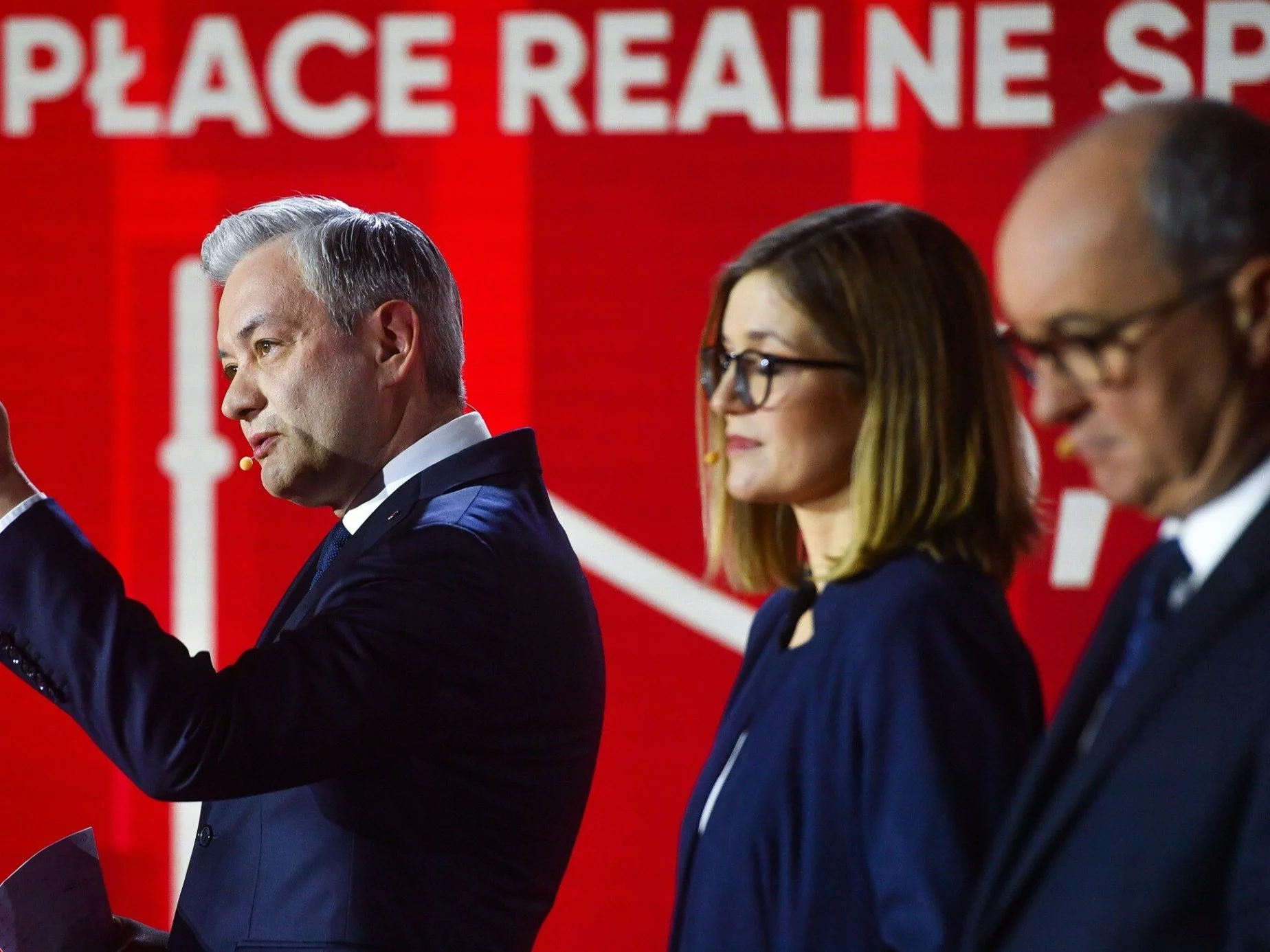 Robert Biedroń, Magdalena Biejat i Włodzimierz Czarzasty (Lewica)