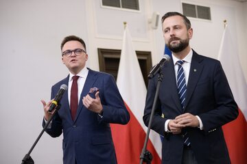 Liderzy Trzeciej Drogi: Szymon Hołownia (Polska 2050) i Władysław Kosiniak-Kamysz (PSL)