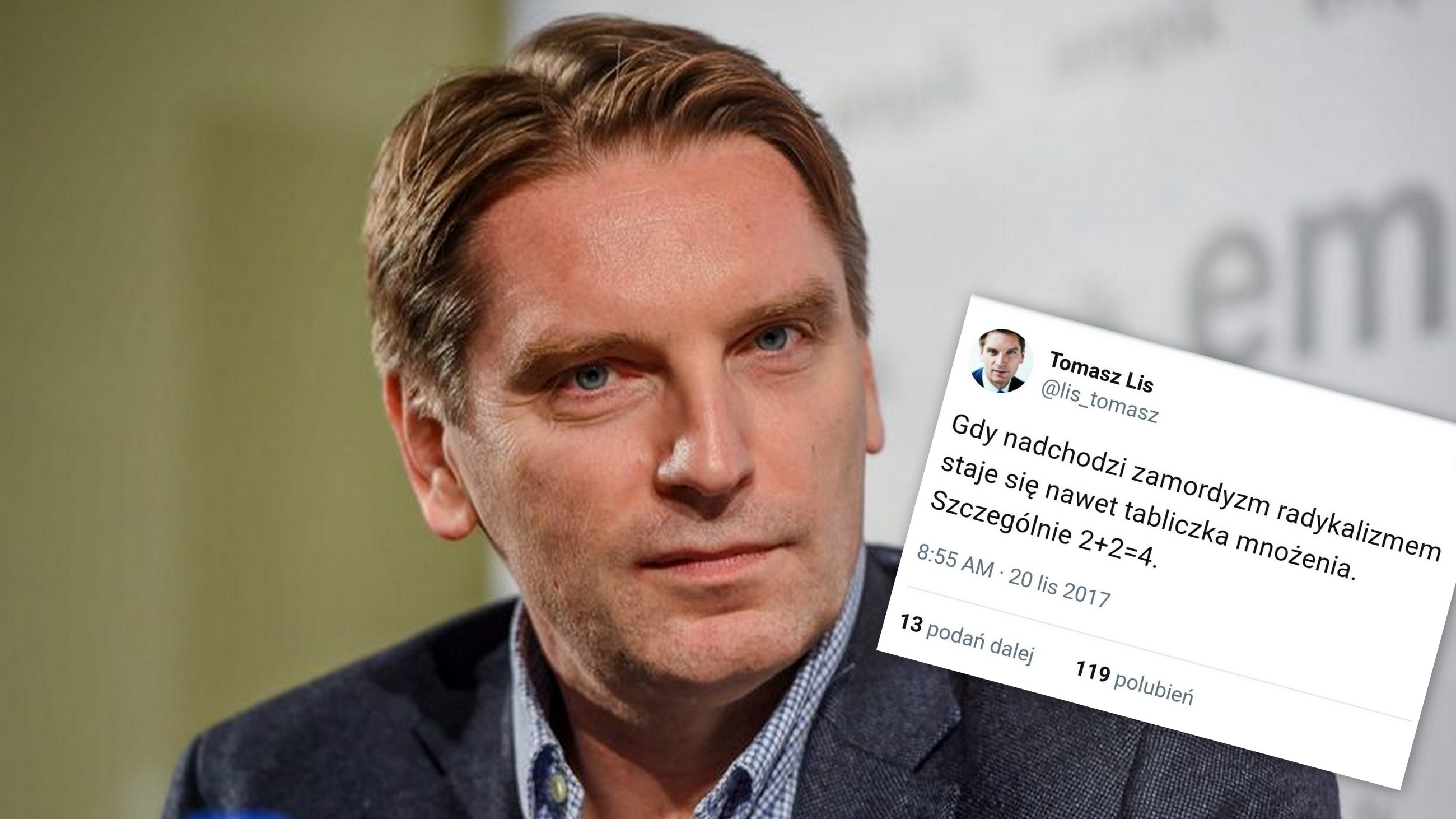 Dziennikarz Tomasz Lis