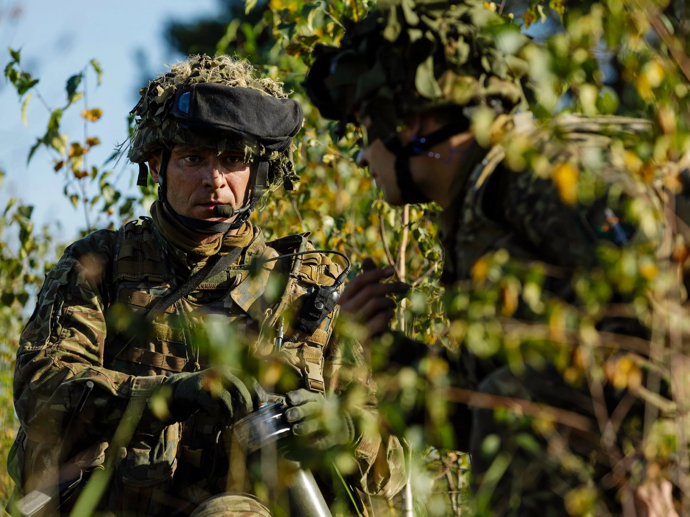 Łotewscy żołnierze podczas ćwiczeń NATO