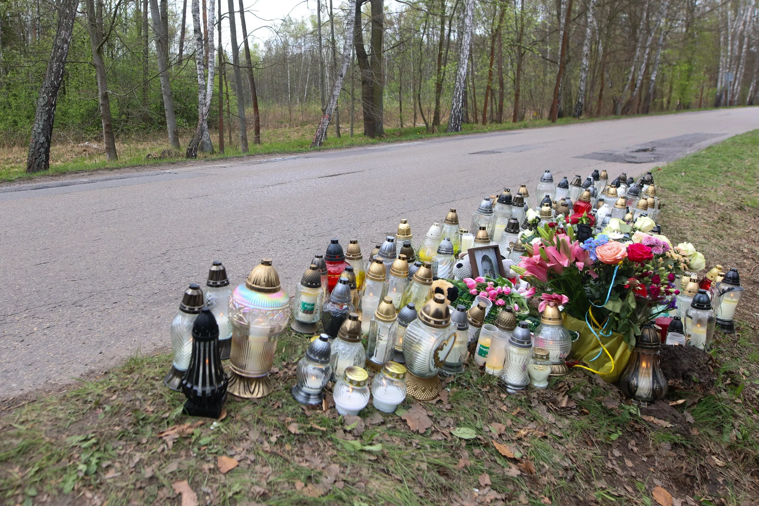 Miejsce tragicznego wypadku posła Łukasza Litewki