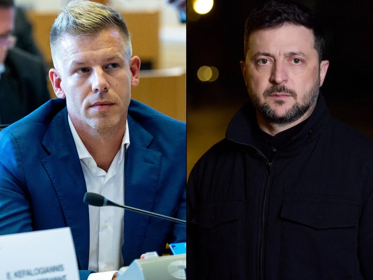 Peter Magyar i Wołodymyr Zełenski