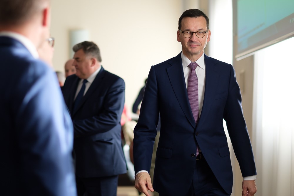 Mateusz Morawiecki na posiedzeniu rządu