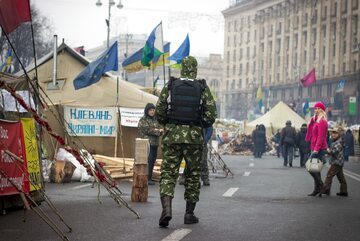 Majdan Niepodległości w Kijowie, rok 2014