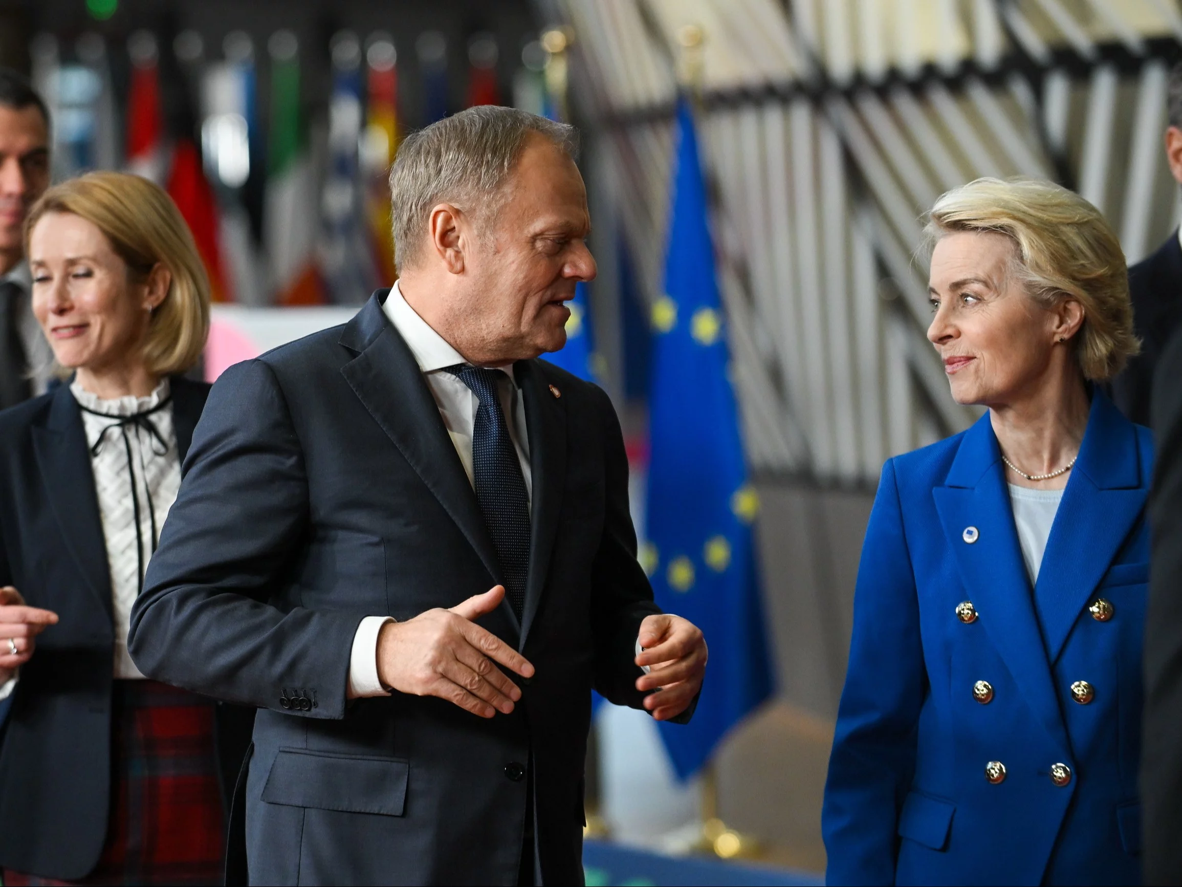 Premier Donald Tusk i przewodnicząca Komisji Europejskiej Ursula von der Leyen