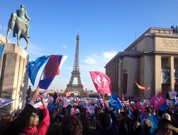 Manifestacja w obronie rodziny w Paryżu