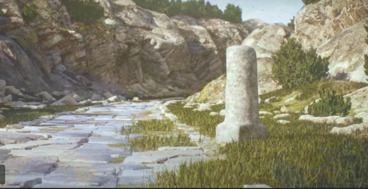 Rzymska droga - wizja artystyczna. Projekt naukowy Itiner-e