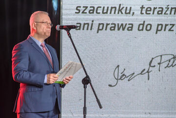 Marek Jurek podczas gali "Strażnik Pamięci"