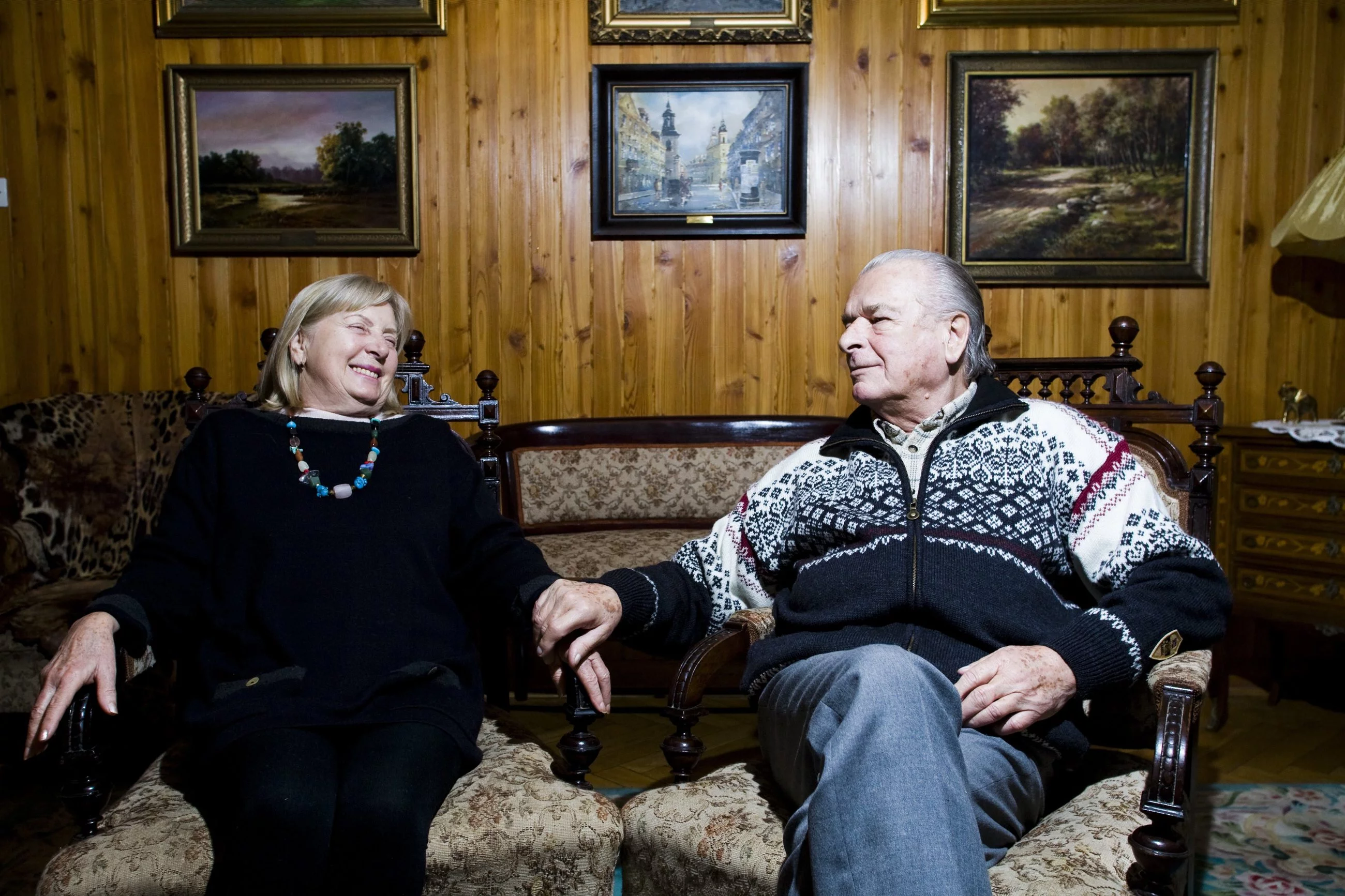 Generał Czesław Kiszczak z żoną Marią