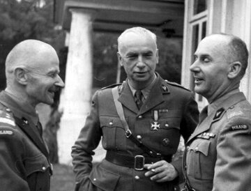 Marian Kukiel, Kazimierz Sosnkowski i Stanisław Kopański w 1944