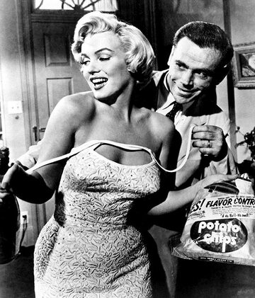 Marilyn Monroe i Tom Ewell w "Słomianym wdowcu"