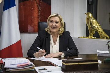 Marine Le Pen, przewodnicząca francuskiego Zjednoczenia Narodowego