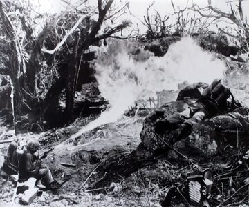 Marines w czasie walk o Tarawę