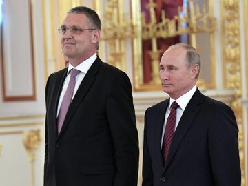 Markus Ederer i Władimir Putin