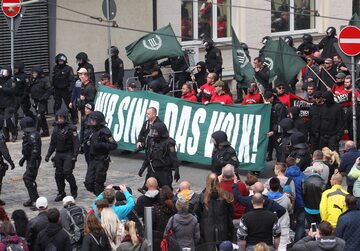 Marsz neonazistów w Plauen