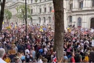 "Marsz Wolności" w Londynie. 26.06.2021.