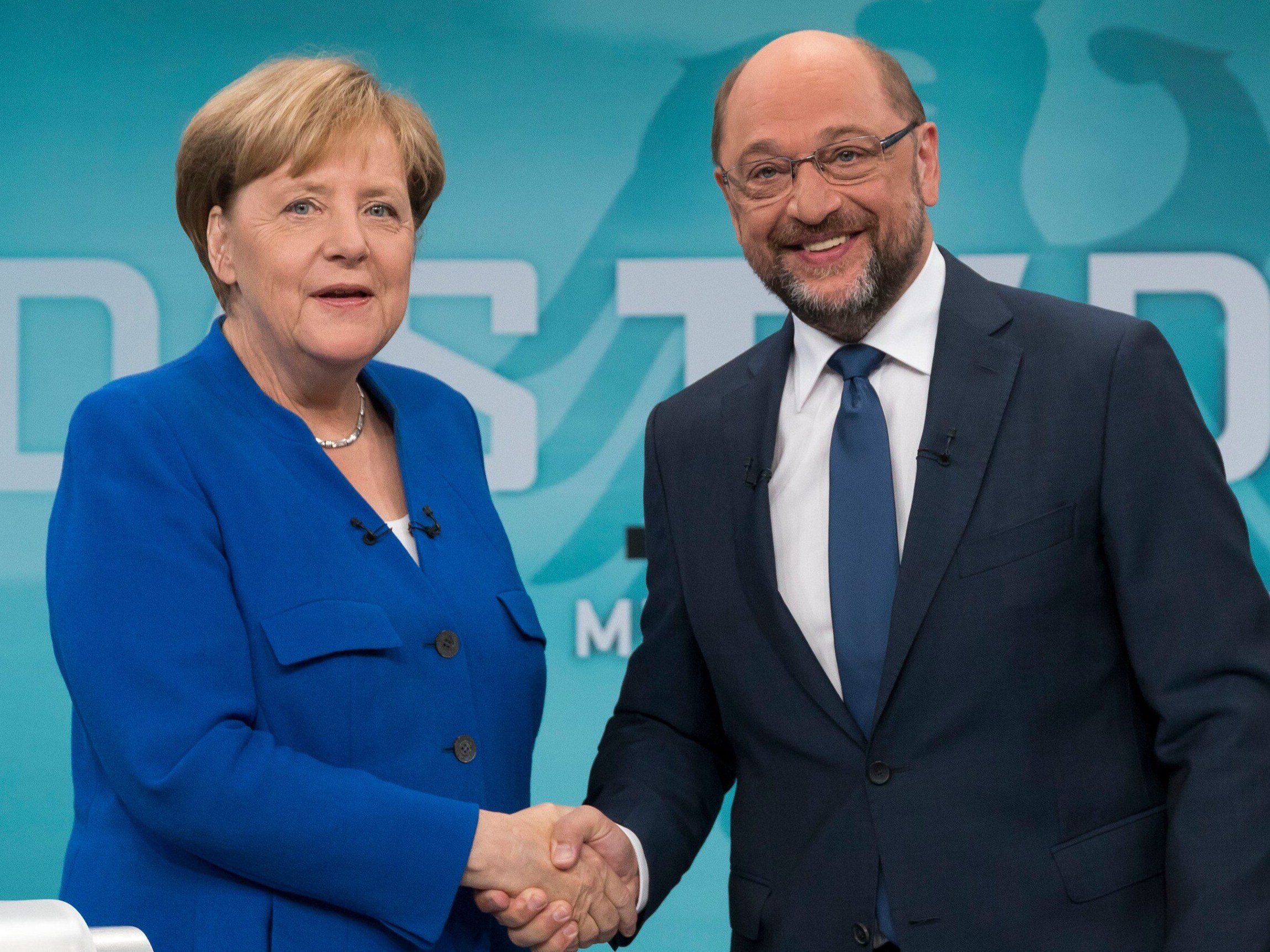 Angela Merkel i Martin Schulz