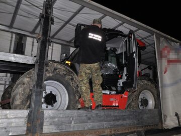 Maszyna skradziona we Francji odzyskana przez funkcjonariuszy Straży Granicznej