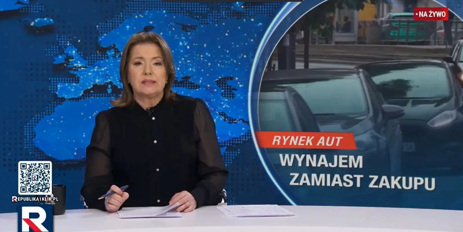 Danuta Holecka w programie "Dzisiaj" Telewizji Republika
